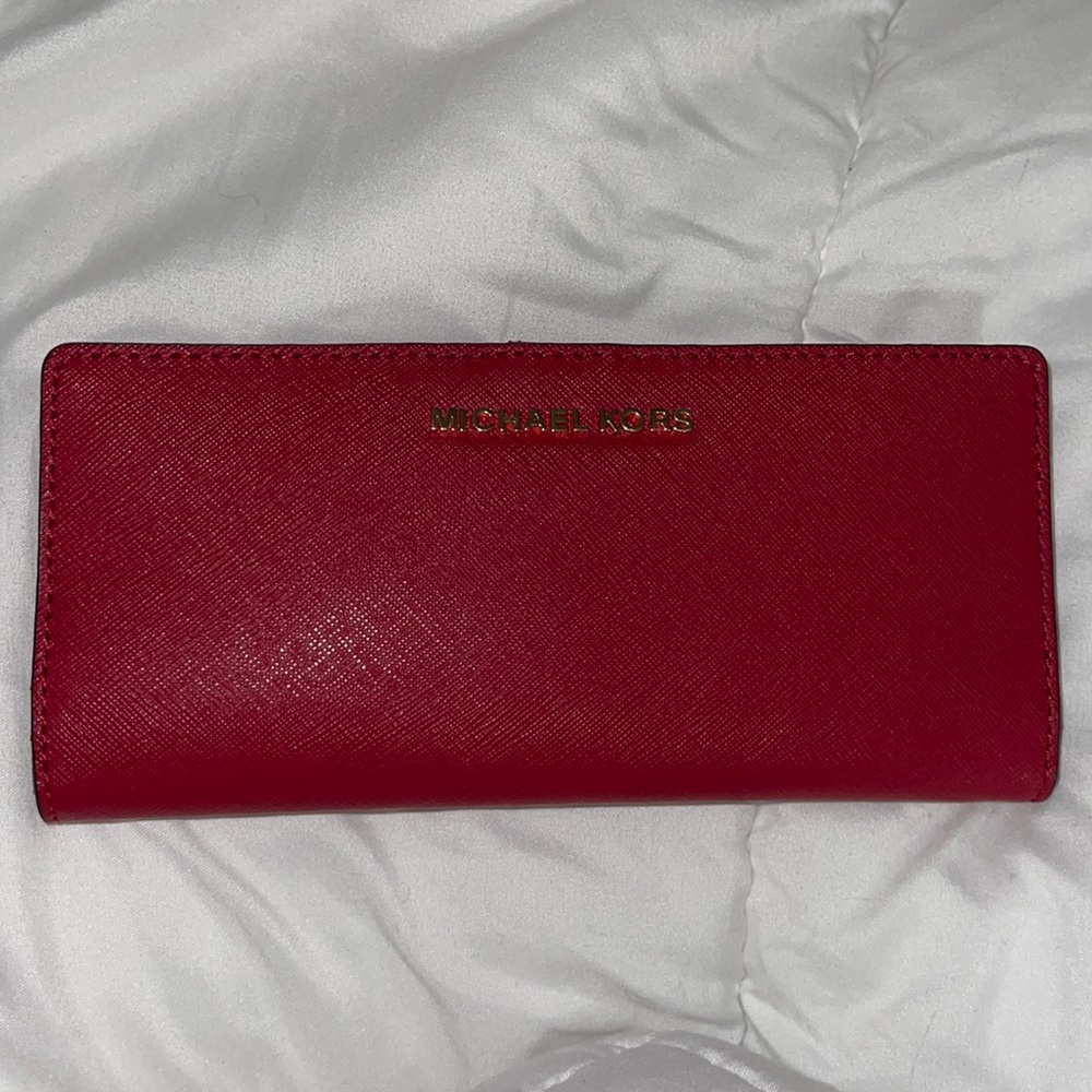 New Michael Kors Wallet - Red